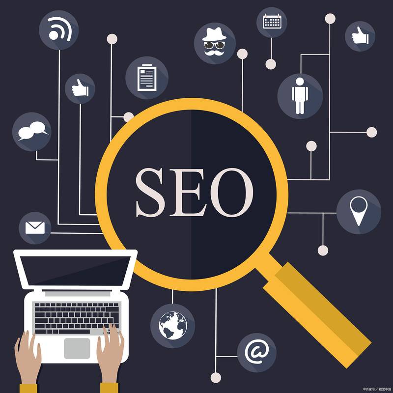 SEO数据分析仪表盘展示关键词排名和流量趋势
